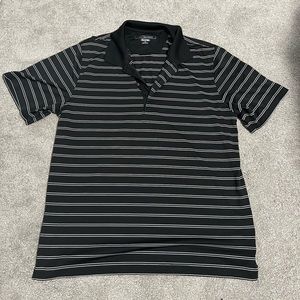 Greg Norman Golf Shirt Play Dry Large Black